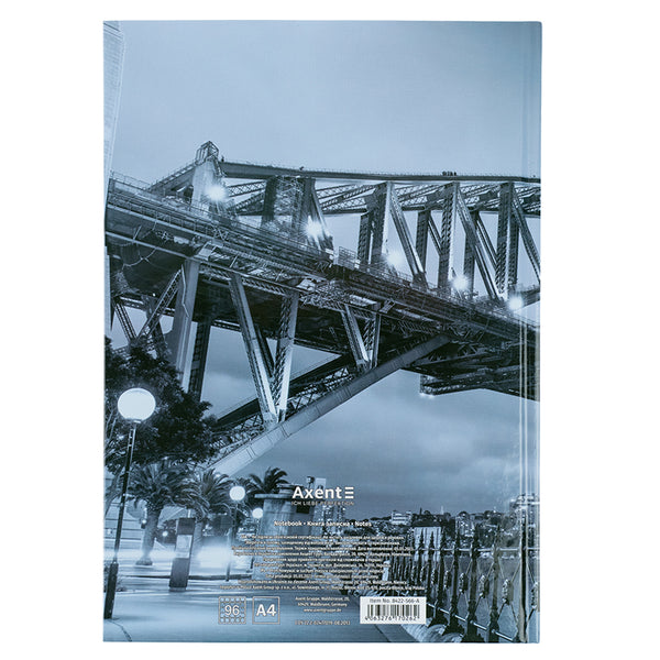 Книга записная Axent Glory 8422-566-A, А4, 96 листов, клетка