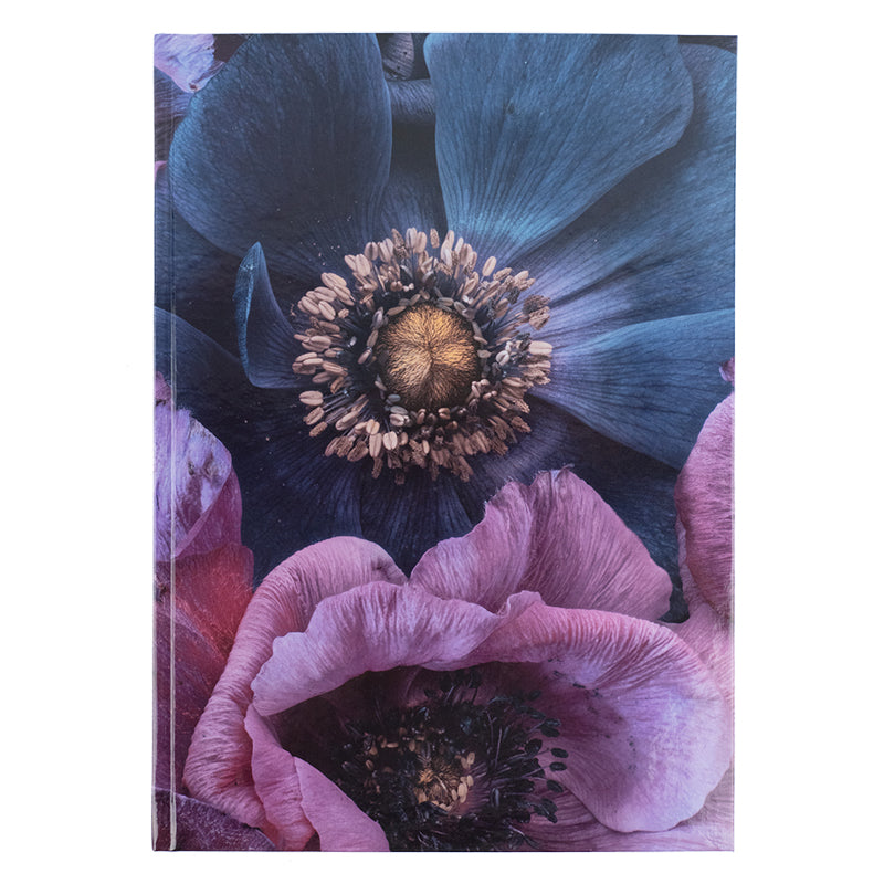 Книга записная Axent Flora 8423-25-A, А4, 192 листа, клетка, фиолетовая