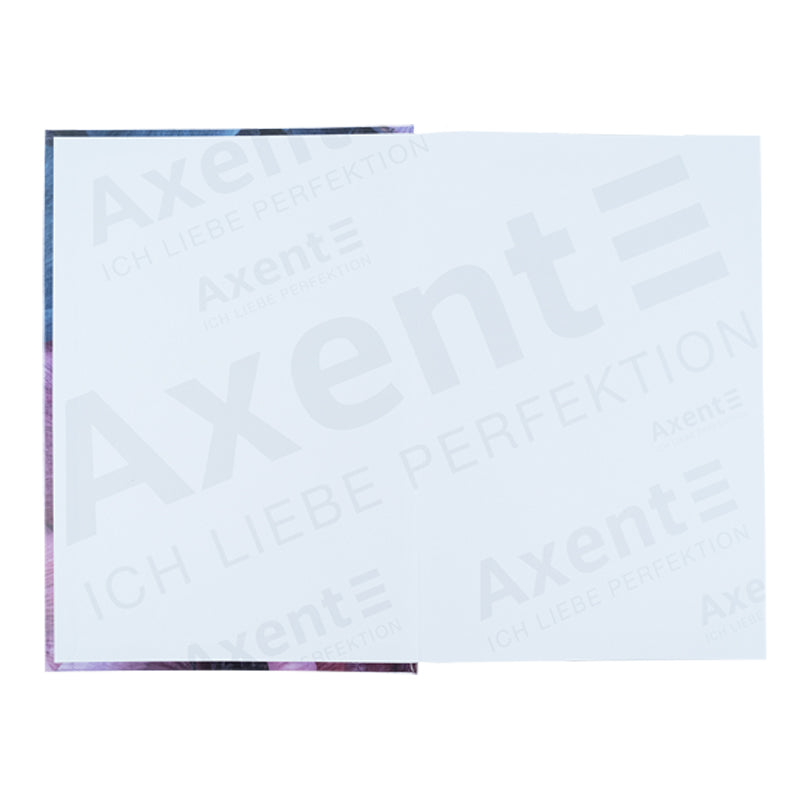 Книга записная Axent Flora 8423-25-A, А4, 192 листа, клетка, фиолетовая