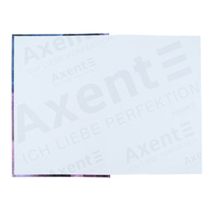 Книга записная Axent Flora 8423-25-A, А4, 192 листа, клетка, фиолетовая