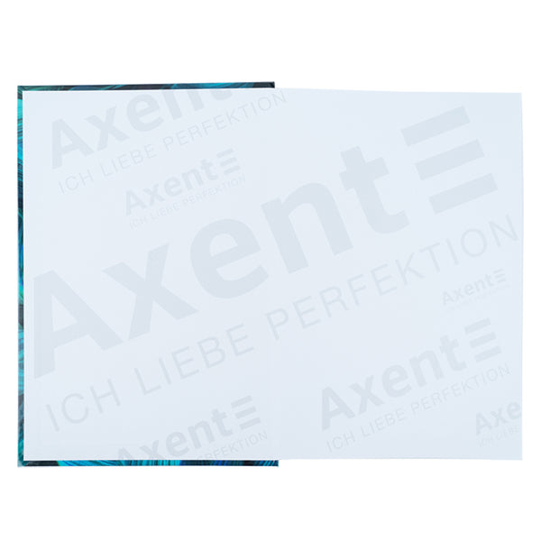 Книга записная Axent Flora 8423-26-A, А4, 192 листа, клетка, зеленая