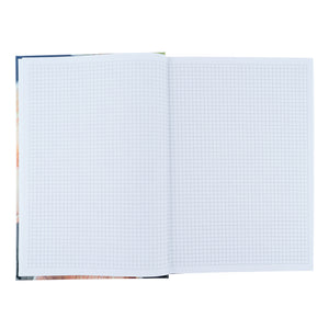 Книга записная Axent Flora 8423-27-A, А4, 192 листа, клетка, желтая