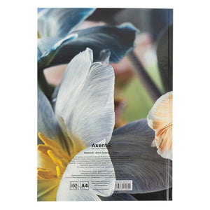 Книга записная Axent Flora 8423-27-A, А4, 192 листа, клетка, желтая