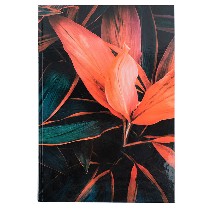 Книга записная Axent Flora 8423-28-A, А4, 192 листа, клетка, оранжевая