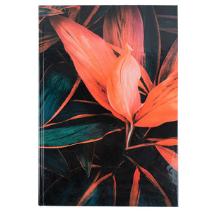 Книга записная Axent Flora 8423-28-A, А4, 192 листа, клетка, оранжевая