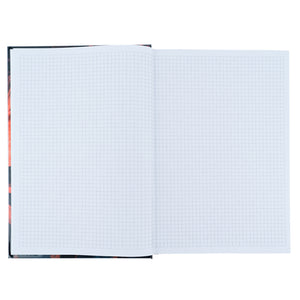Книга записная Axent Flora 8423-28-A, А4, 192 листа, клетка, оранжевая