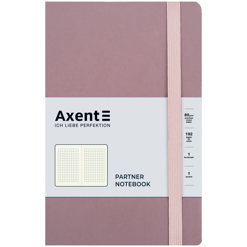 Книга записная Axent Partner Soft Earth Colors 8620-03-A, 125x195 мм, 96 листов, розовая
