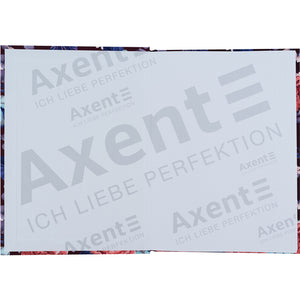 Книга записная Axent Bloom 8456-3-A, А5, 96 листов, клетка, твердая обложка, фиолетовая
