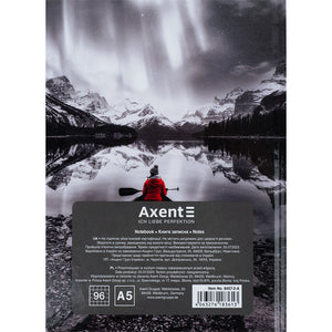 Книга записная Axent R&B Lady 8457-2-A, А5, 96 листов, клетка, твердая обложка
