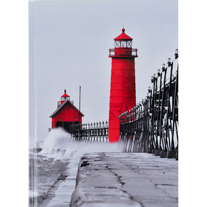 Книга записная Axent R&B Lighthouse 8457-4-A, А5, 96 листов, клетка, твердая обложка