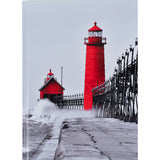 Книга записная Axent R&B Lighthouse 8457-4-A, А5, 96 листов, клетка, твердая обложка