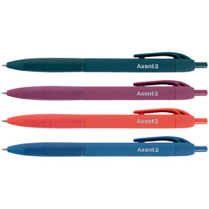 Ручка шариковая автоматическая Axent Earth Colors AB1097-02-A, 0.7 мм, синяя
