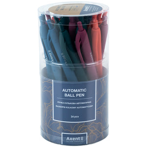 Ручка шариковая автоматическая Axent Earth Colors AB1097-02-A, 0.7 мм, синяя