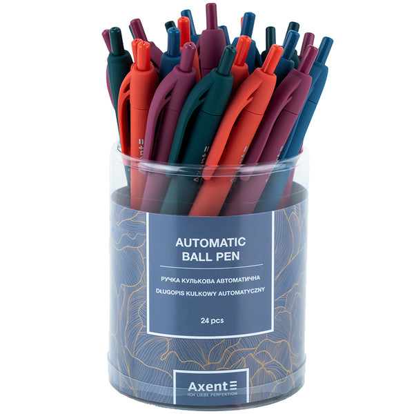 Ручка шариковая автоматическая Axent Earth Colors AB1097-02-A, 0.7 мм, синяя