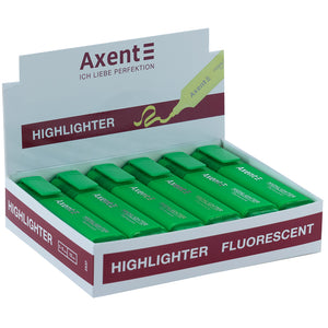 Маркер Axent Highlighter 2537-04-A, 1-5 мм, клиновидный, зеленый