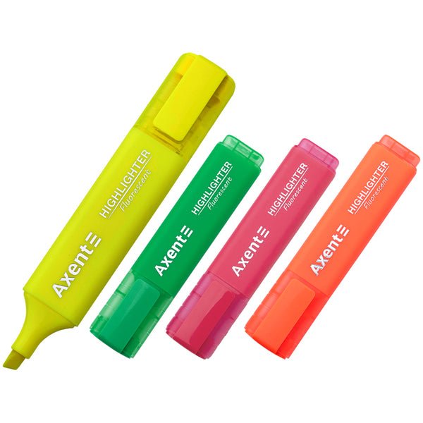 Маркер Axent Highlighter 2537-40-A, 1-5 мм, клиновидный, набор