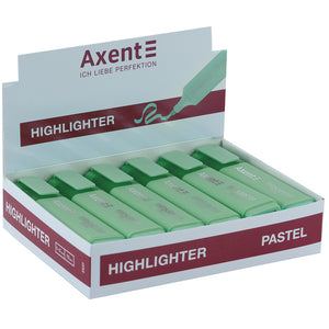 Маркер Axent Highlighter 2537-18-A, 1-5 мм, клиновидный, пастель мятный
