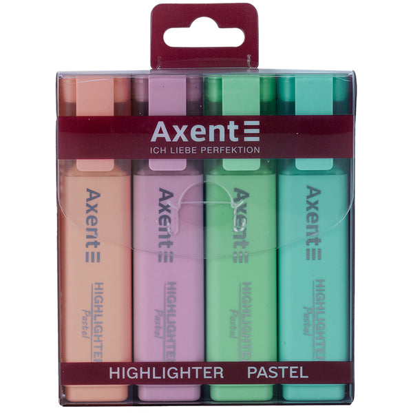 Маркер Axent Highlighter 2537-80-A, 1-5 мм, клиноподібний, набір