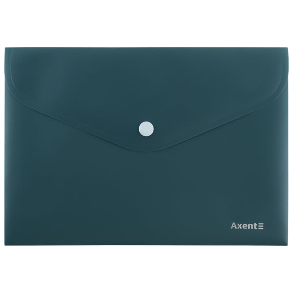 Папка на кнопке Axent Earth colors 1522-30-A, А5, зеленый