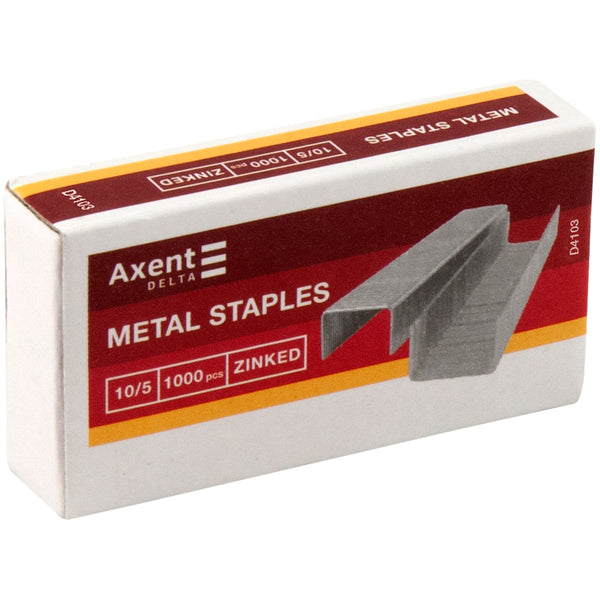 Скобы для степлеров Axent Delta Standard D4103, №10/5, 1000 штук