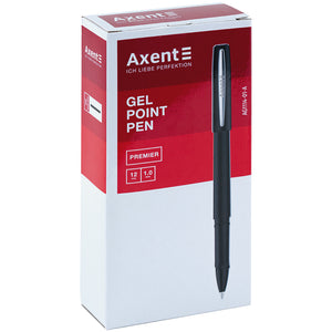 Ручка гелевая Axent Premier AG1114-01-A, 1.0 мм, черная
