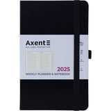 Щотижневик 2025 Axent Partner Strong 8505-25-01-A, 125x195 мм, чорний