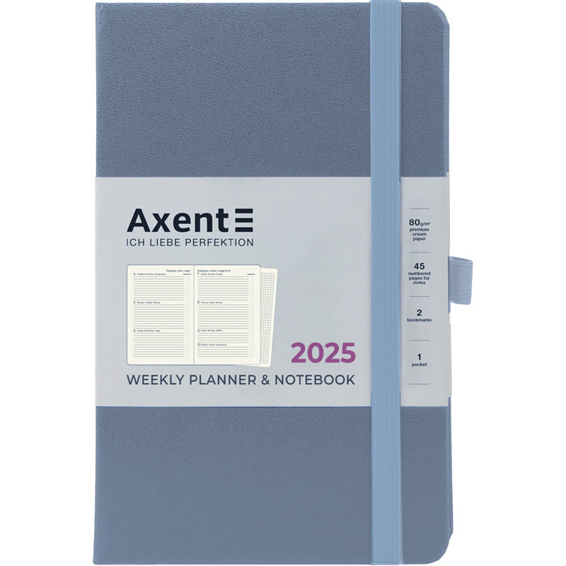Щотижневик 2025 Axent Partner Strong 8505-25-62-A, 125x195 мм, сірий