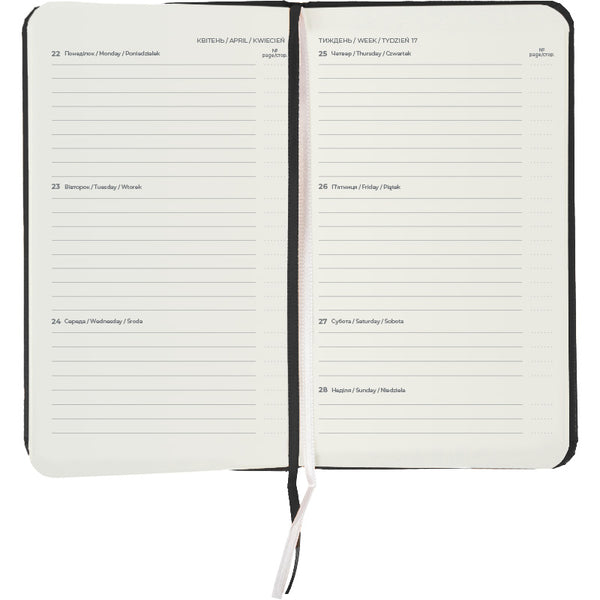 Щотижневик 2025 Axent Pocket Strong 8508-25-01-A, 90x150 мм, чорний