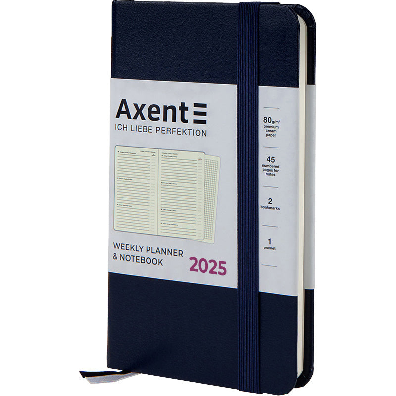 Щотижневик 2025 Axent Pocket Strong 8508-25-02-A, 90x150 мм, синій