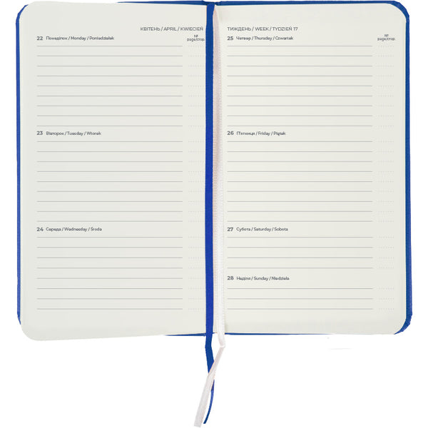 Щотижневик 2025 Axent Pocket Strong 8508-25-38-A, 90x150 мм, класичний синій
