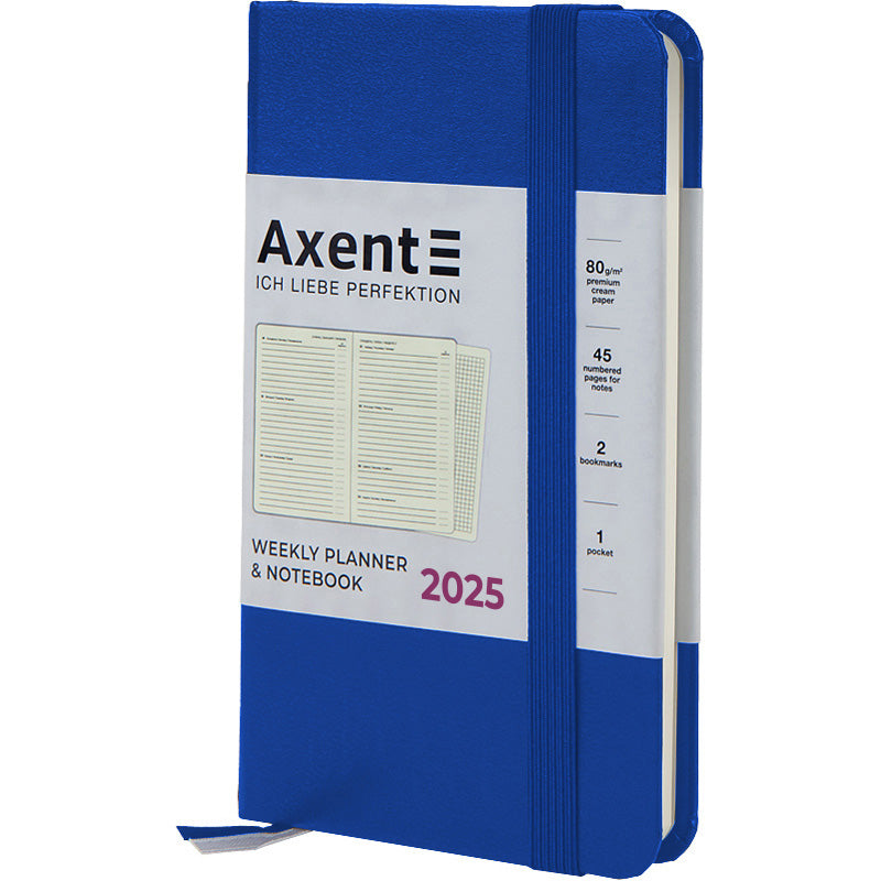 Щотижневик 2025 Axent Pocket Strong 8508-25-38-A, 90x150 мм, класичний синій
