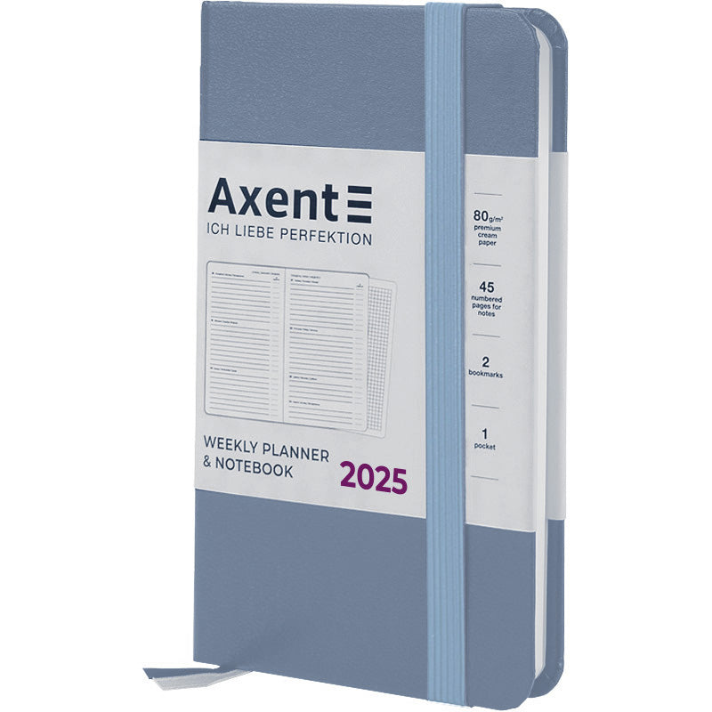 Щотижневик 2025 Axent Pocket Strong 8508-25-62-A, 90x150 мм, сірий