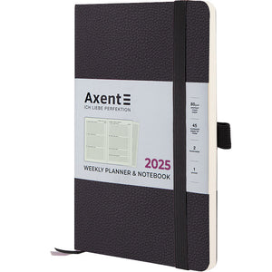 Щотижневик 2025 Axent Partner Soft Skin 8509-25-01-A, 125x195 мм, чорний