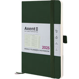 Щотижневик 2025 Axent Partner Soft Skin 8509-25-23-A, 125x195 мм, темно-зелений