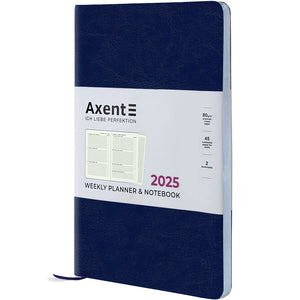 Еженедельник 2025 Axent Partner City Soft 8521-25-02-A, 125x195 мм, синий