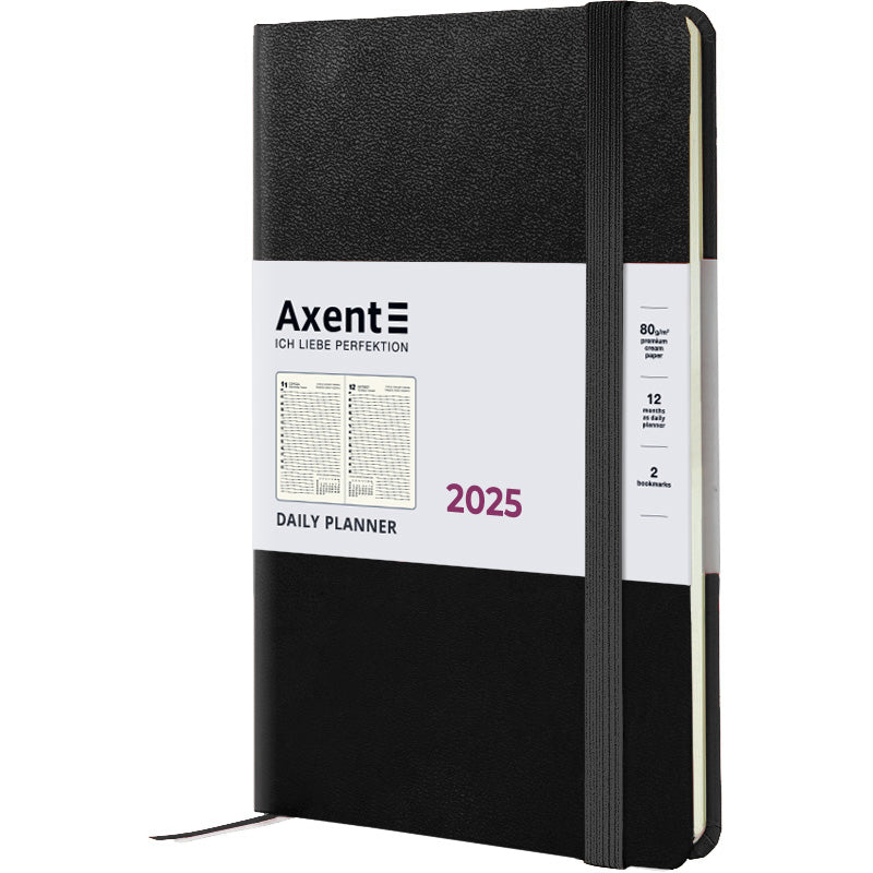 Ежедневник 2025 Axent Partner Strong 8819-25-01-A, 145x210 мм, черный
