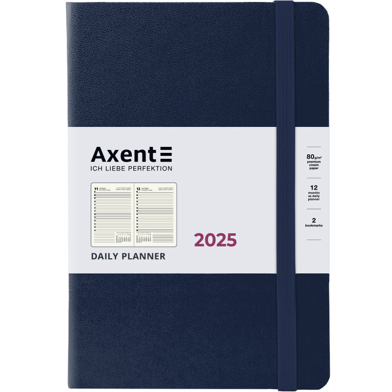 Ежедневник 2025 Axent Partner Strong 8819-25-02-A, 145x210 мм, синий
