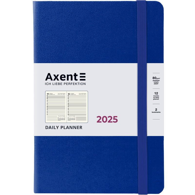 Ежедневник 2025 Axent Partner Strong 8819-25-38-A, 145x210 мм, классический синий