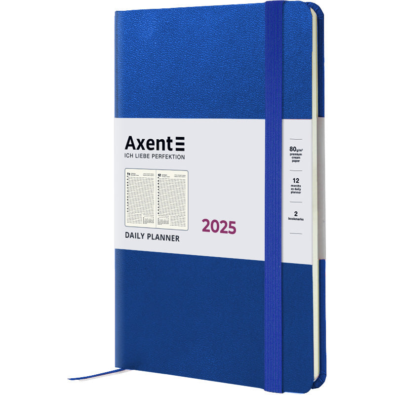 Ежедневник 2025 Axent Partner Strong 8819-25-38-A, 145x210 мм, классический синий