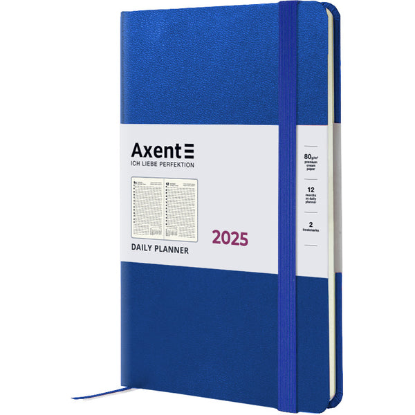 Ежедневник 2025 Axent Partner Strong 8819-25-38-A, 145x210 мм, классический синий