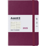 Ежедневник 2025 Axent Partner Strong 8819-25-46-A, 145x210 мм, винный