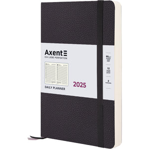 Ежедневник 2025 Axent Partner Soft Skin 8810-25-01-A, 145x210 мм, черный