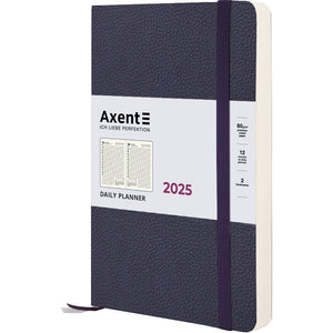 Ежедневник 2025 Axent Partner Soft Skin 8810-25-02-A, 145x210 мм, синий