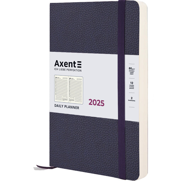 Ежедневник 2025 Axent Partner Soft Skin 8810-25-02-A, 145x210 мм, синий