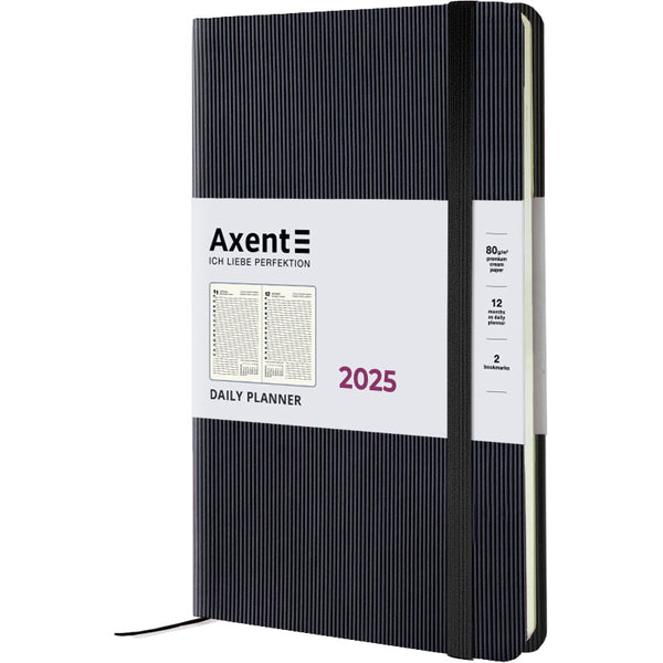 Ежедневник 2025 Axent Partner Lines 8815-25-01-A, 145x210 мм, черный