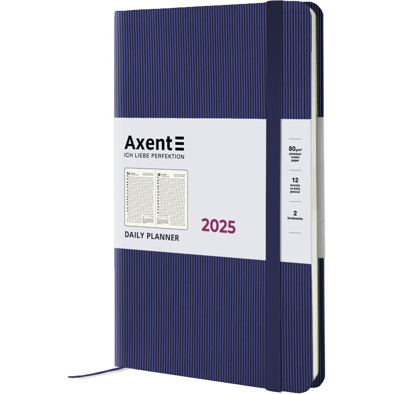 Ежедневник 2025 Axent Partner Lines 8815-25-02-A, 145x210 мм, темно-синий