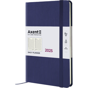 Ежедневник 2025 Axent Partner Lines 8815-25-02-A, 145x210 мм, темно-синий