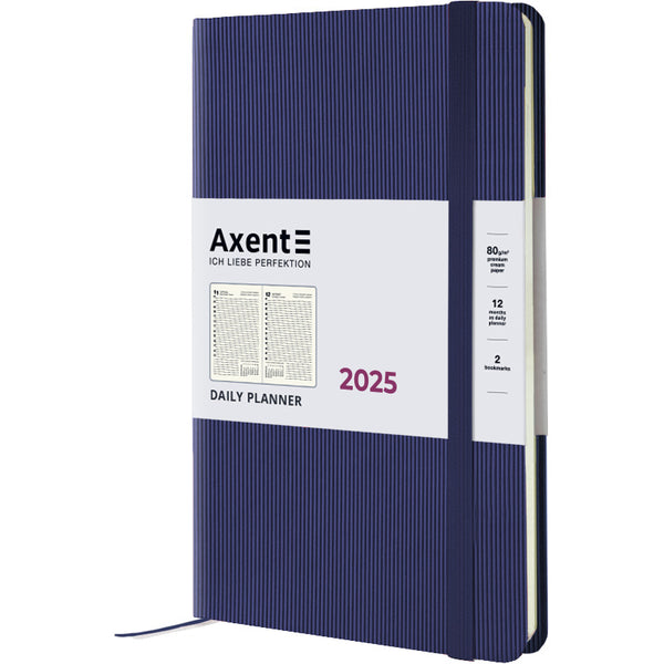 Ежедневник 2025 Axent Partner Lines 8815-25-02-A, 145x210 мм, темно-синий