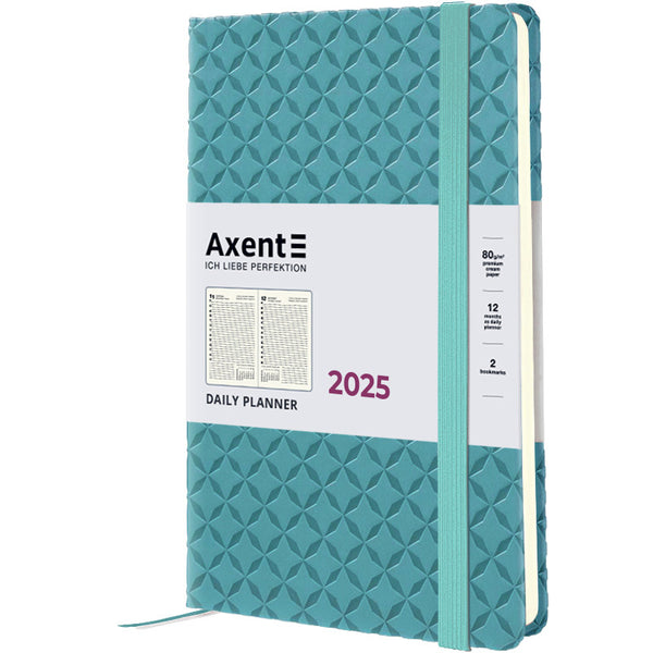 Ежедневник 2025 Axent Partner Gently 8822-25-04-A, 145x210 мм, синяя вода