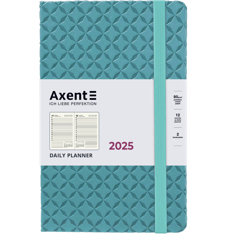 Ежедневник 2025 Axent Partner Gently 8822-25-04-A, 145x210 мм, синяя вода